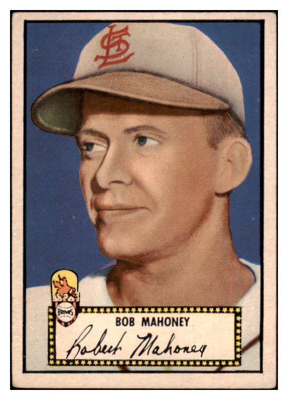 1952 Topps Baseball #058 Bob Mahoney Browns VG-EX Black 486424