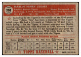 1952 Topps Baseball #208 Marlin Stuart Tigers VG-EX 486435