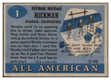 1955 Topps Football #001 Herman Hickman Tennessee Good 486446