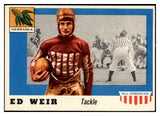 1955 Topps Football #003 Ed Weir Nebraska NR-MT 486449