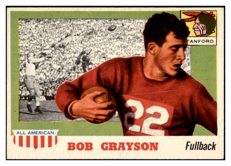 1955 Topps Football #005 Bob Grayson Stanford NR-MT 486457