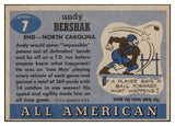 1955 Topps Football #007 Andy Bershak North Carolina EX-MT 486460
