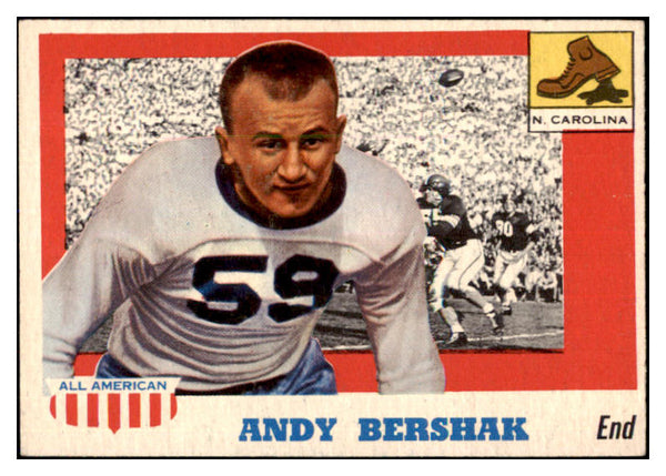 1955 Topps Football #007 Andy Bershak North Carolina EX-MT 486461