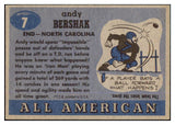 1955 Topps Football #007 Andy Bershak North Carolina EX-MT 486461