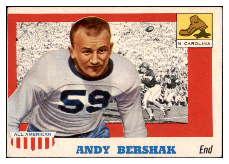 1955 Topps Football #007 Andy Bershak North Carolina VG-EX 486464