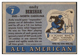 1955 Topps Football #007 Andy Bershak North Carolina VG-EX 486464