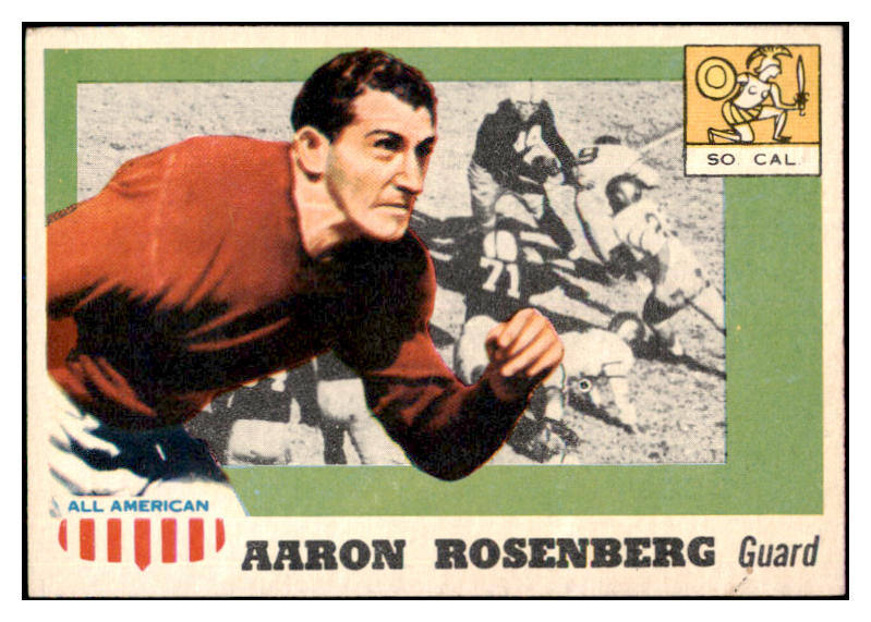 1955 Topps Football #013 Aaron Rosenberg USC EX 486472