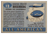 1955 Topps Football #013 Aaron Rosenberg USC EX 486472