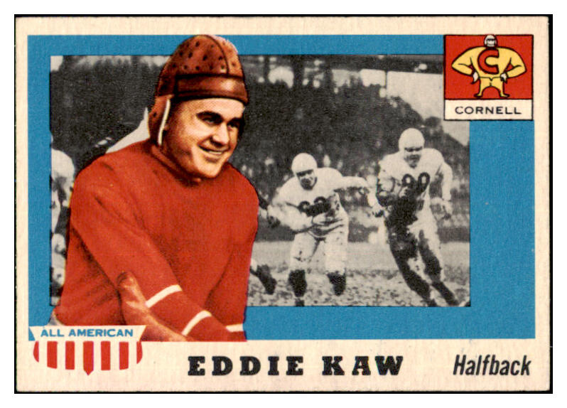 1955 Topps Football #015 Eddie Kaw Cornell EX-MT 486475