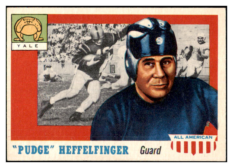 1955 Topps Football #018 Pudge Heffelfinger Yale EX-MT 486479