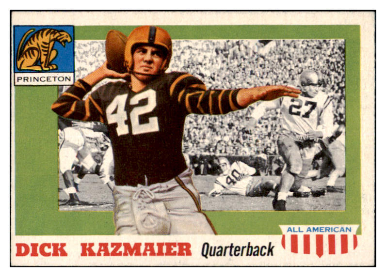 1955 Topps Football #023 Dick Kazmaier Princeton EX-MT 486485