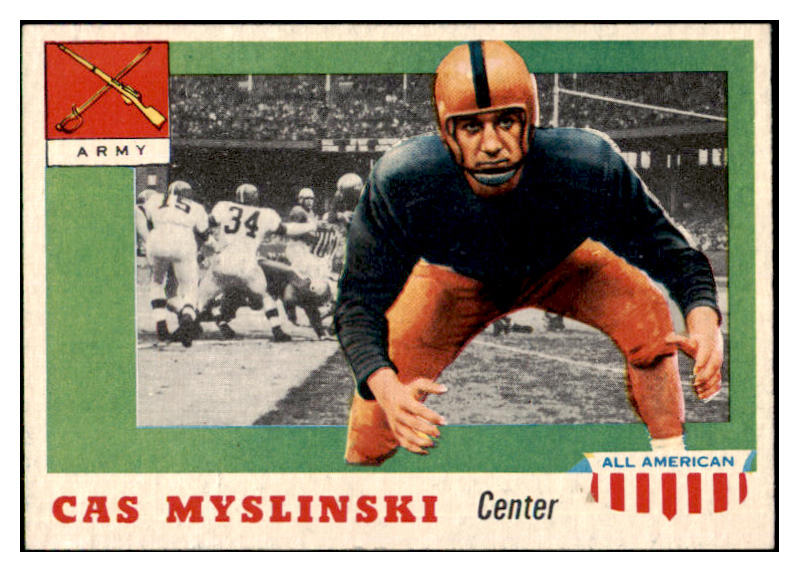 1955 Topps Football #025 Cas Myslinski Army NR-MT 486487