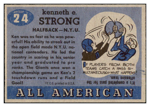 1955 Topps Football #024 Ken Strong NYU NR-MT 486488