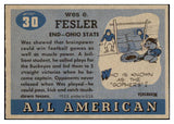 1955 Topps Football #030 Wes Fesler Ohio State NR-MT 486491