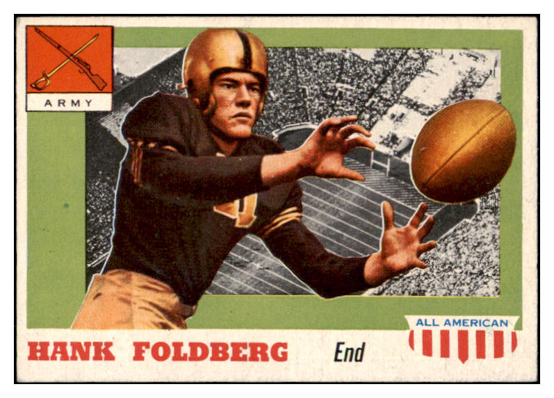 1955 Topps Football #032 Hank Foldberg Army EX-MT 486496