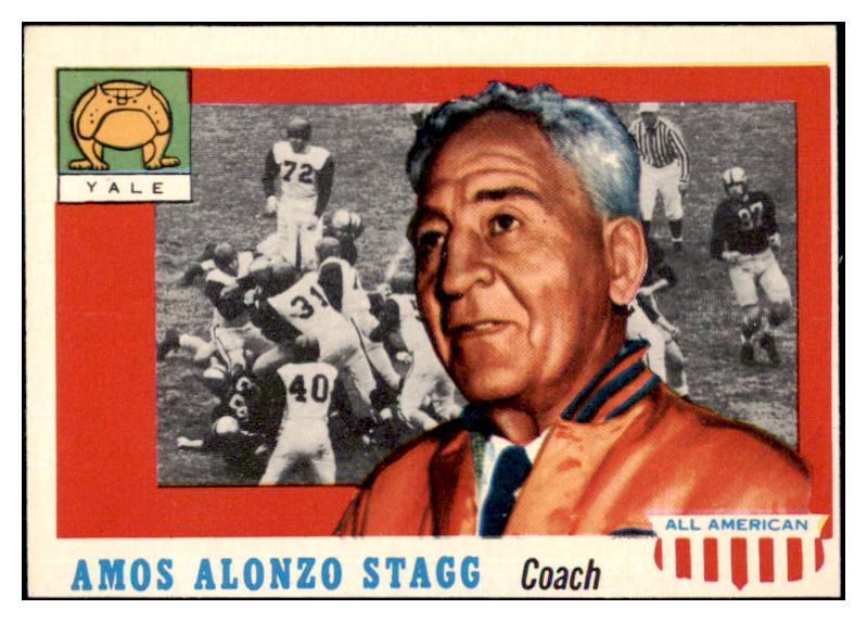 1955 Topps Football #038 Amos Alonzo Stagg Yale EX-MT 486502