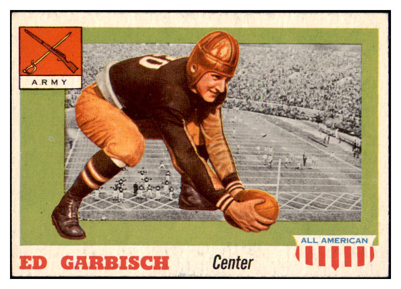 1955 Topps Football #044 Ed Garbisch Army EX-MT 486514