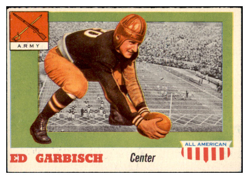 1955 Topps Football #044 Ed Garbisch Army EX+/EX-MT 486515
