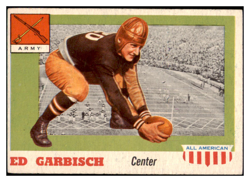 1955 Topps Football #044 Ed Garbisch Army EX 486516