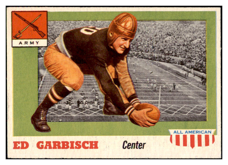 1955 Topps Football #044 Ed Garbisch Army NR-MT 486520