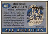 1955 Topps Football #048 Ed Widseth Minnesota EX-MT 486532