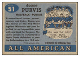 1955 Topps Football #051 Duane Purvis Purdue EX-MT 486538