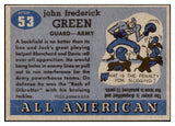 1955 Topps Football #053 Jack Green Army NR-MT 486539