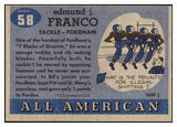 1955 Topps Football #058 Ed Franco Fordham NR-MT 486543