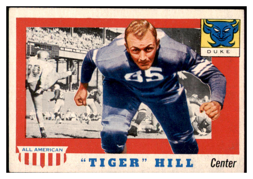 1955 Topps Football #060 Tiger Hill Duke EX-MT 486549