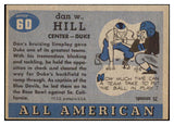 1955 Topps Football #060 Tiger Hill Duke EX-MT 486549