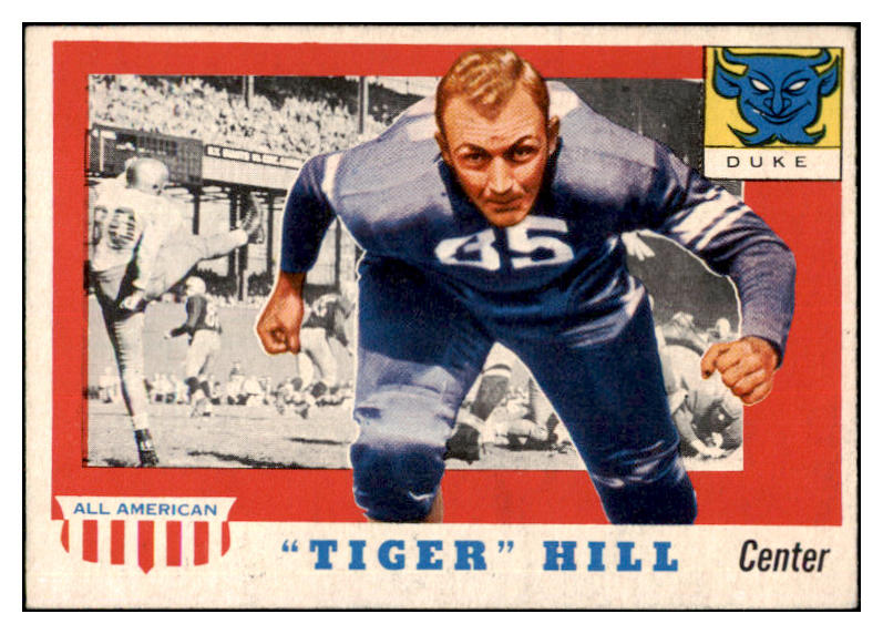 1955 Topps Football #060 Tiger Hill Duke EX-MT 486550