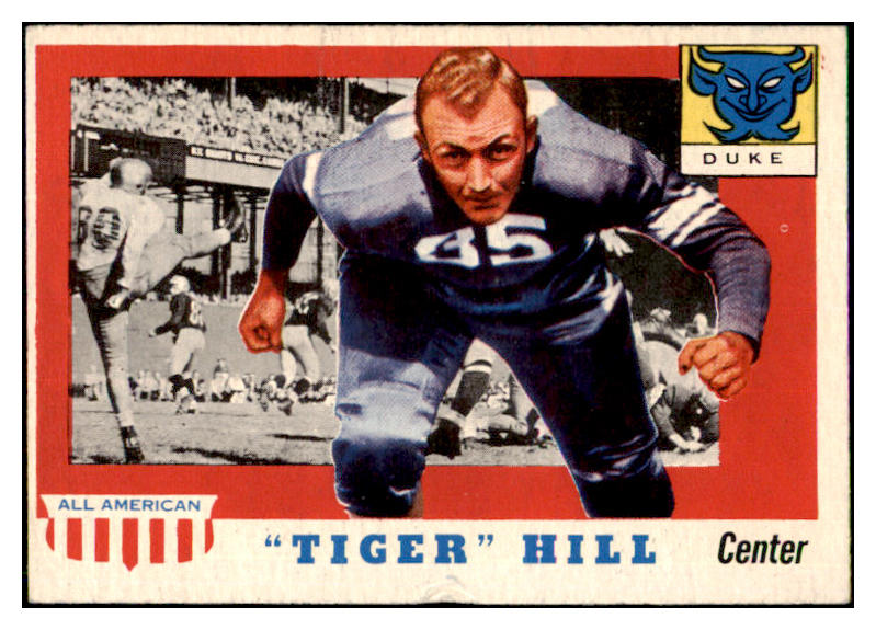 1955 Topps Football #060 Tiger Hill Duke EX 486551