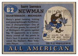 1955 Topps Football #062 Harry Newman Michigan NR-MT 486554