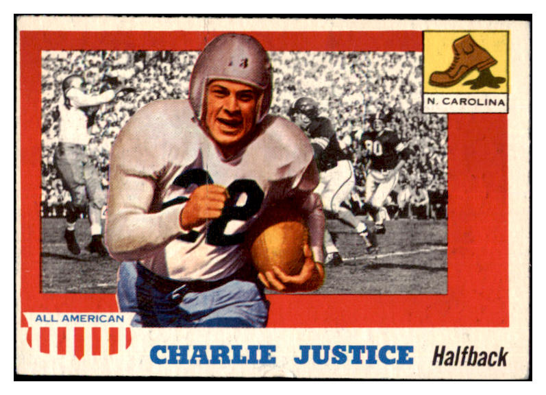 1955 Topps Football #063 Charlie Justice North Carolina EX 486555