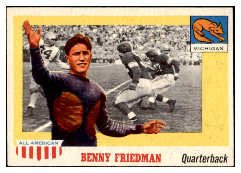 1955 Topps Football #064 Benny Friedman Michigan NR-MT 486558