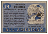1955 Topps Football #064 Benny Friedman Michigan NR-MT 486558