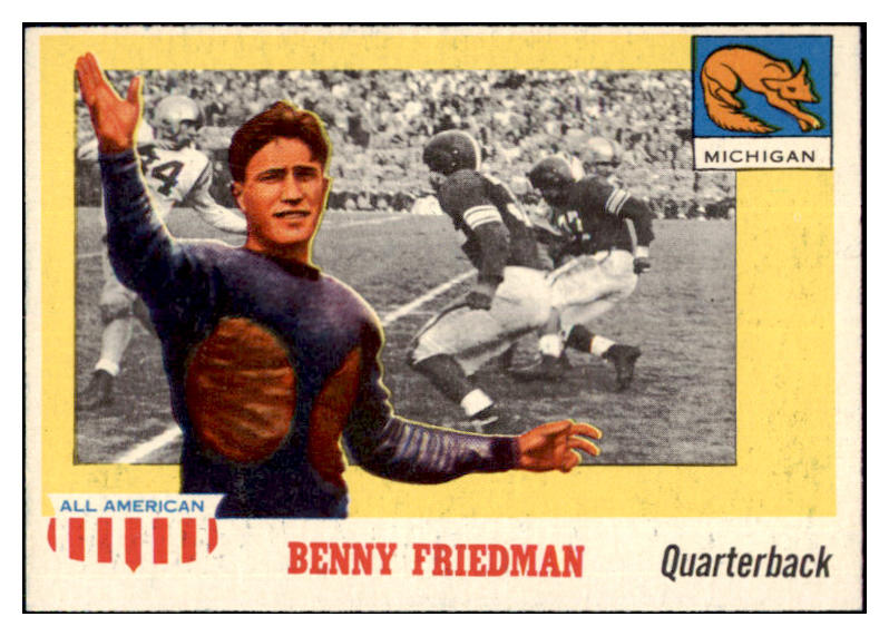 1955 Topps Football #064 Benny Friedman Michigan EX-MT 486560