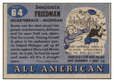 1955 Topps Football #064 Benny Friedman Michigan EX-MT 486561