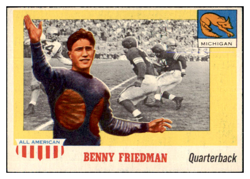 1955 Topps Football #064 Benny Friedman Michigan EX-MT 486562