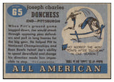 1955 Topps Football #065 Joe Donchess Pittsburgh EX-MT 486564