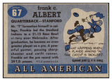 1955 Topps Football #067 Frankie Albert Stanford EX-MT 486569