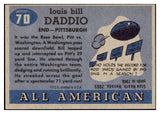 1955 Topps Football #070 Bill Daddio Pittsburgh EX-MT 486572