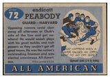 1955 Topps Football #072 Chub Peabody Harvard EX-MT 486579