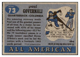 1955 Topps Football #073 Paul Governali Columbia VG 486584