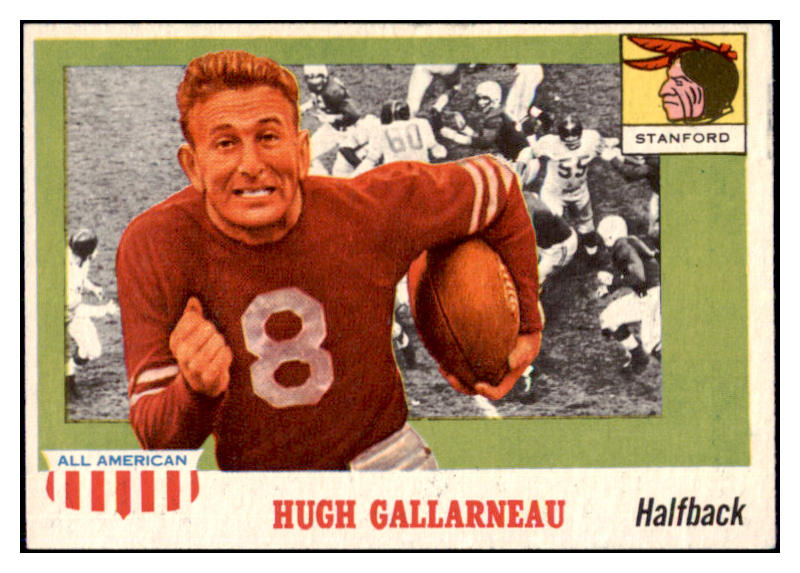 1955 Topps Football #075 Hugh Gallarneau Stanford NR-MT 486589