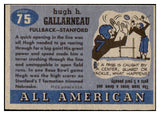 1955 Topps Football #075 Hugh Gallarneau Stanford EX 486592