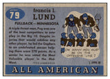 1955 Topps Football #079 Pug Lund Minnesota EX-MT 486602