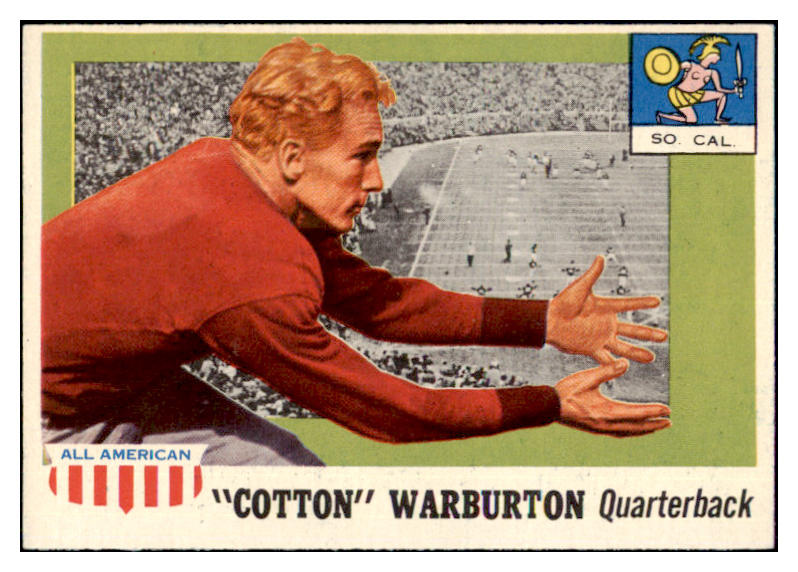 1955 Topps Football #081 Cotton Warburton USC NR-MT 486609