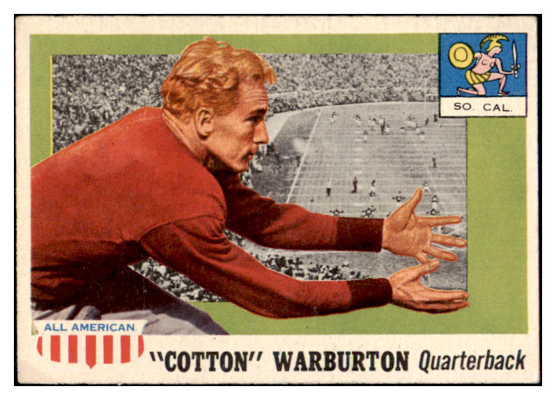 1955 Topps Football #081 Cotton Warburton USC VG-EX 486611