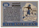 1955 Topps Football #089 Marshall Goldberg Pittsburgh NR-MT 486617